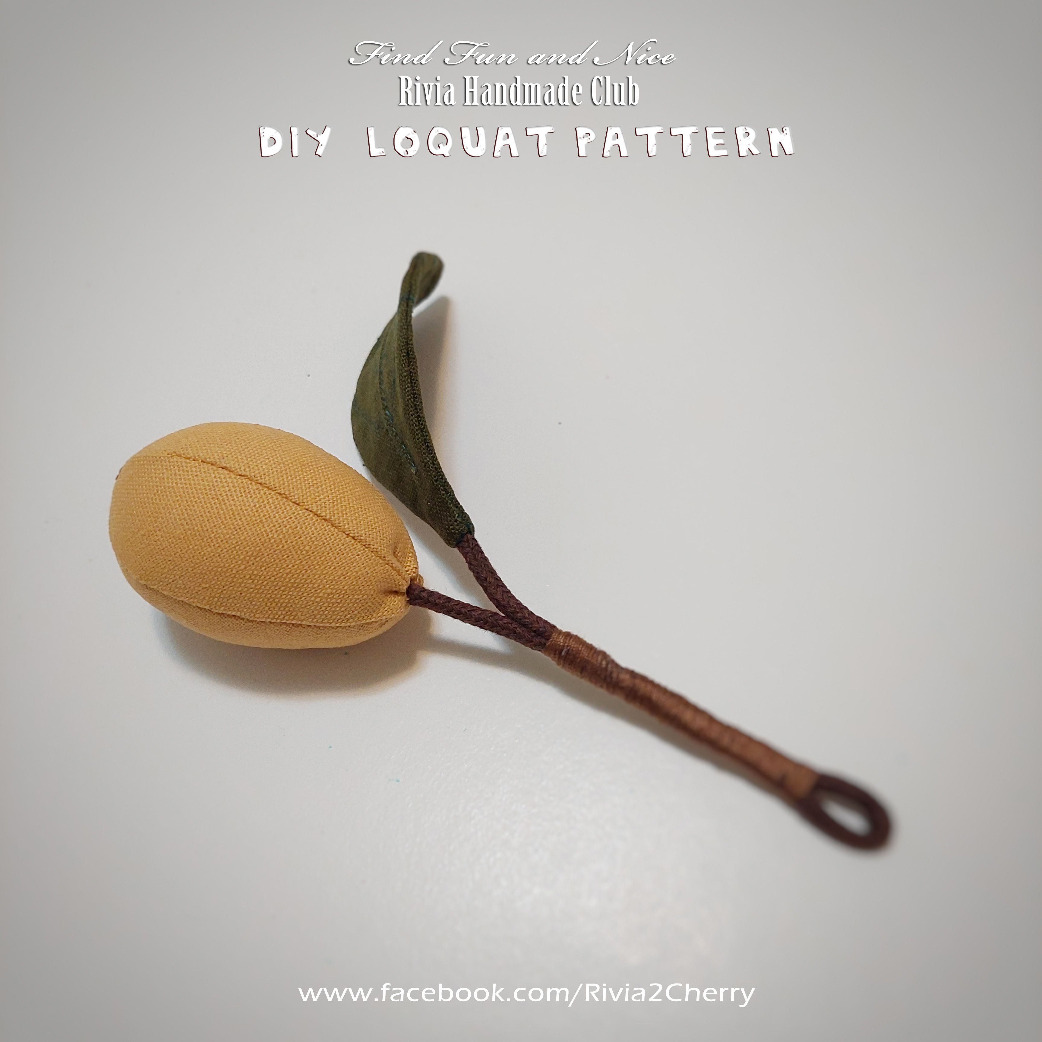 布小物-枇杷果串（DIY製作圖紙本）