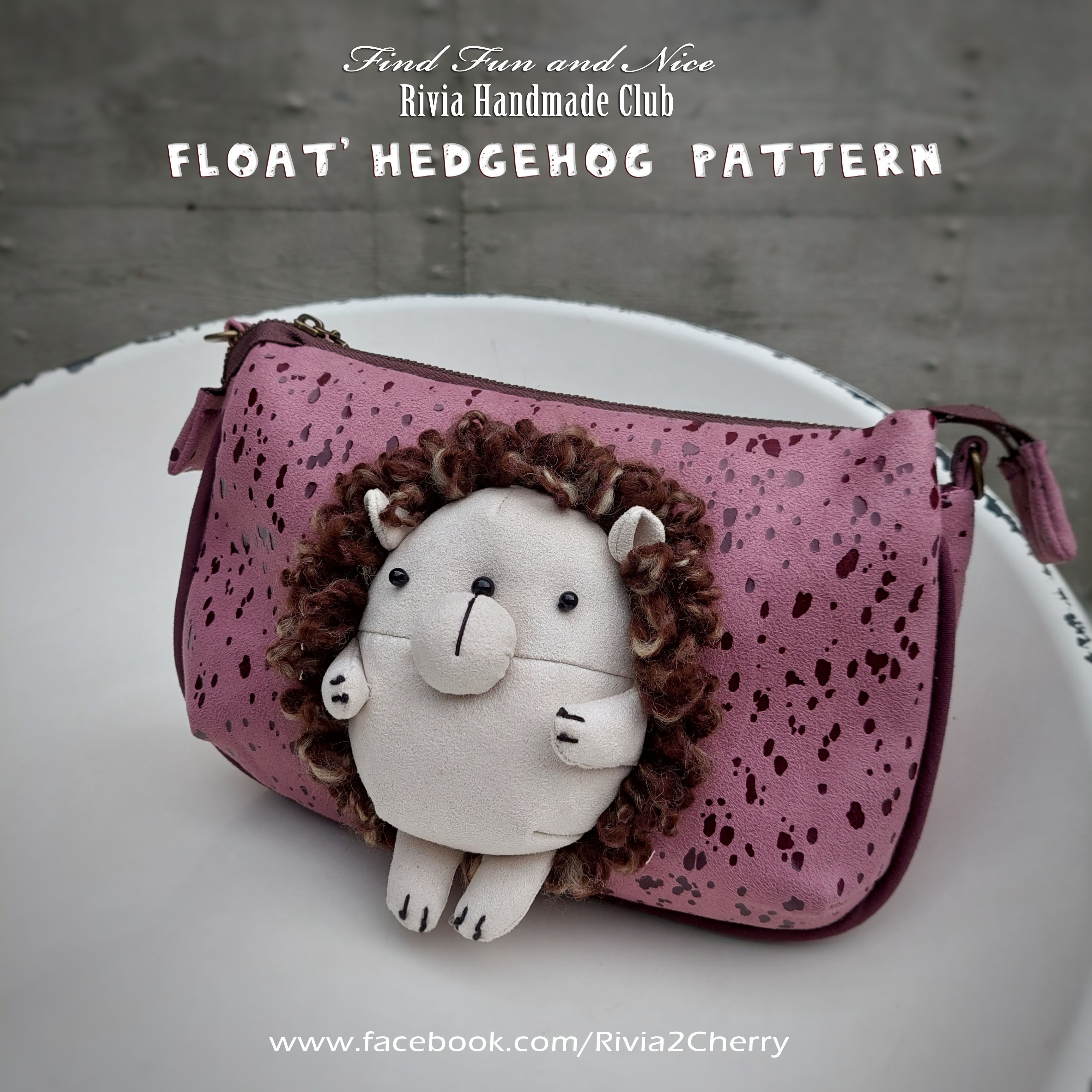 漂浮刺蝟隨身袋（簡配材料包含製作圖紙）【不含揹帶】