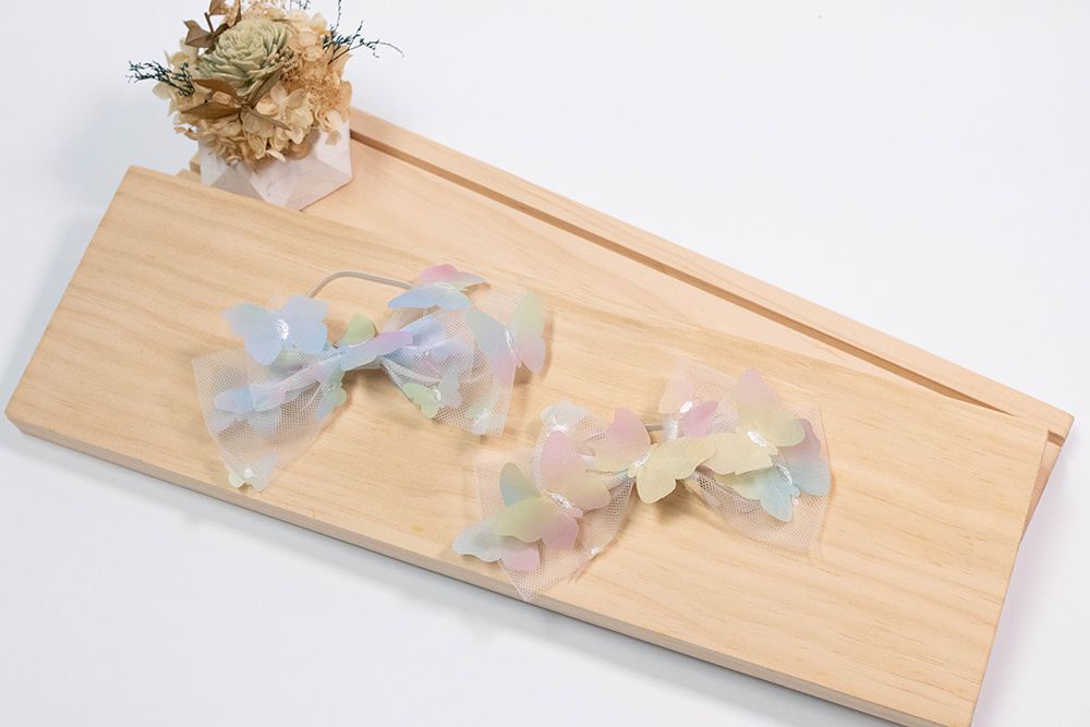 蝴蝶網紗蝴蝶結