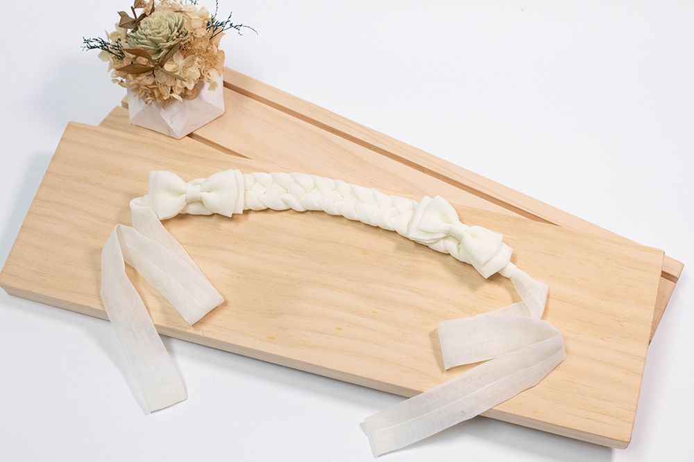 雪紡編織髮帶（蝴蝶結．綁式）