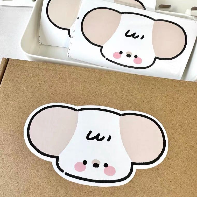 【失眠心動】覆啞膜 小狗異形封箱貼🐶