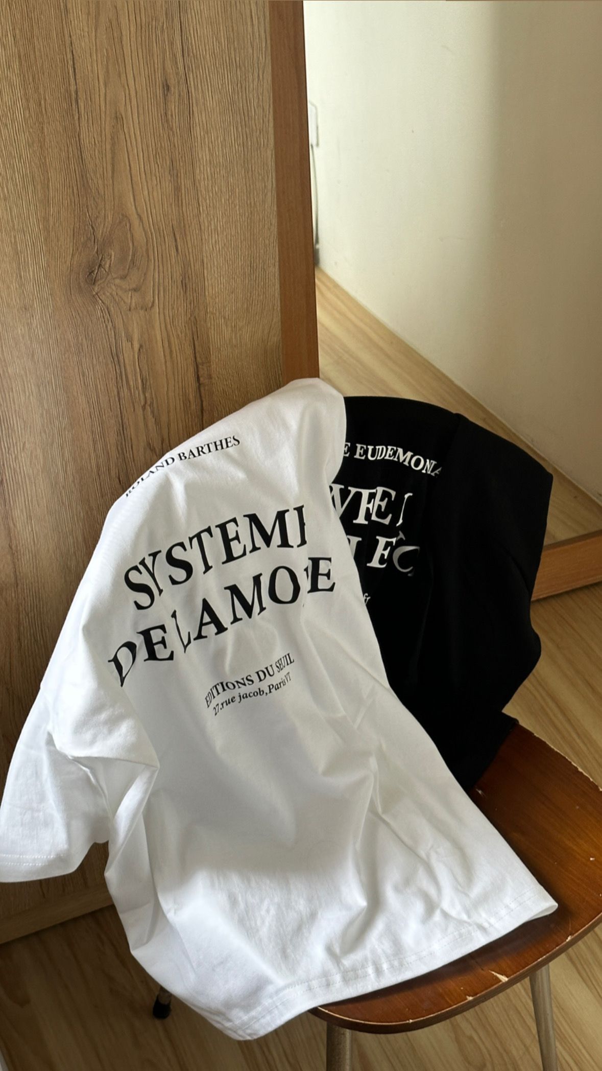 ins休閒感純棉圓領T短袖上衣 純棉 長版T恤 寬鬆棉質T 寬鬆上衣