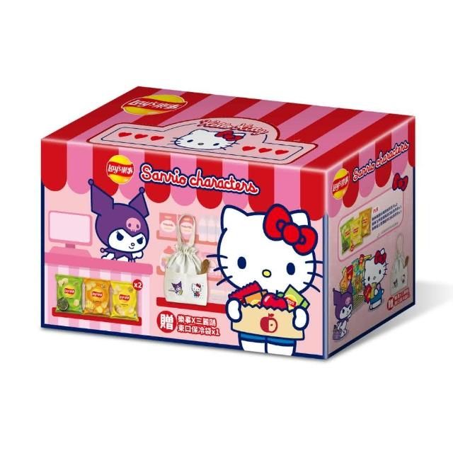 Lay’s 樂事 洋芋片三麗鷗帆布束口保冷袋歡樂箱（136g）現貨 庫洛米 Hello Kitty 新品上市 新年禮盒