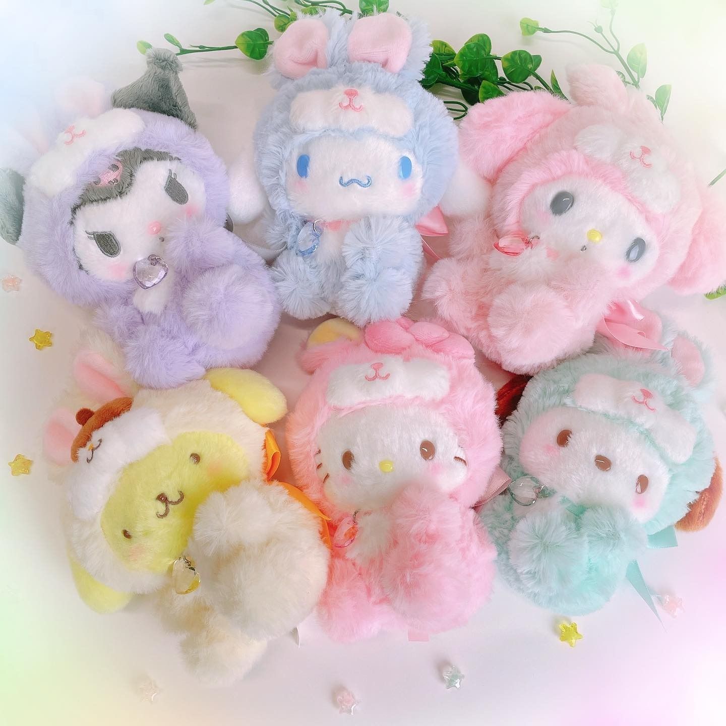 三麗鷗x精靈兔娃娃吊飾