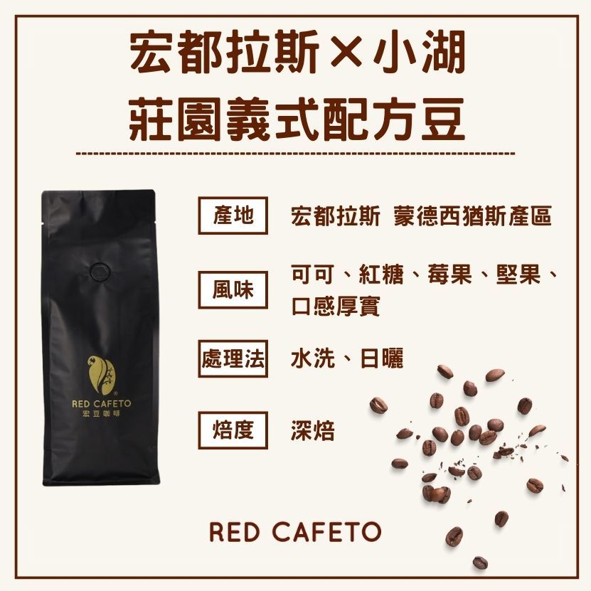 宏都拉斯×小湖|莊園義式配方豆 （一磅）
