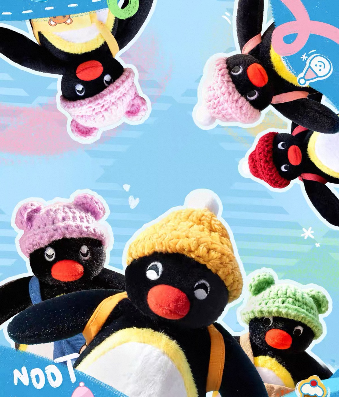 預購15～25天出貨 Pingu毛帽系列吊飾  共8款