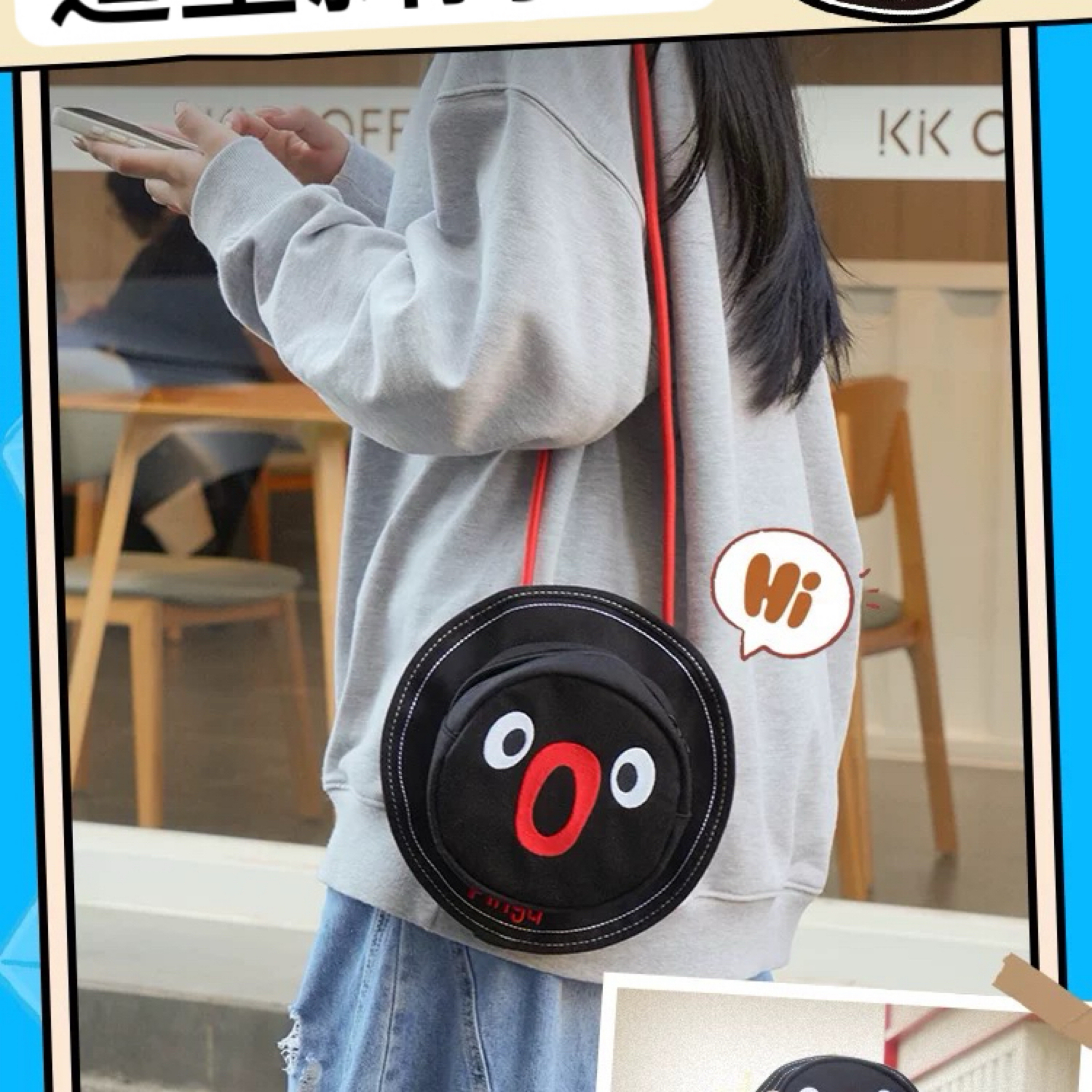 預購10～15天出貨 Pingu漁夫帽側背包