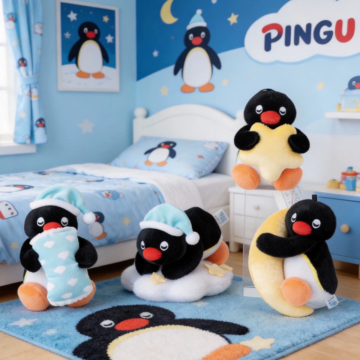 預購10～20天出貨 Pingu晚安甜夢系列吊飾