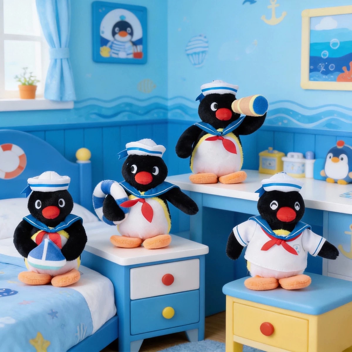 預購10~20天 Pingu揚帆啟航系列吊飾