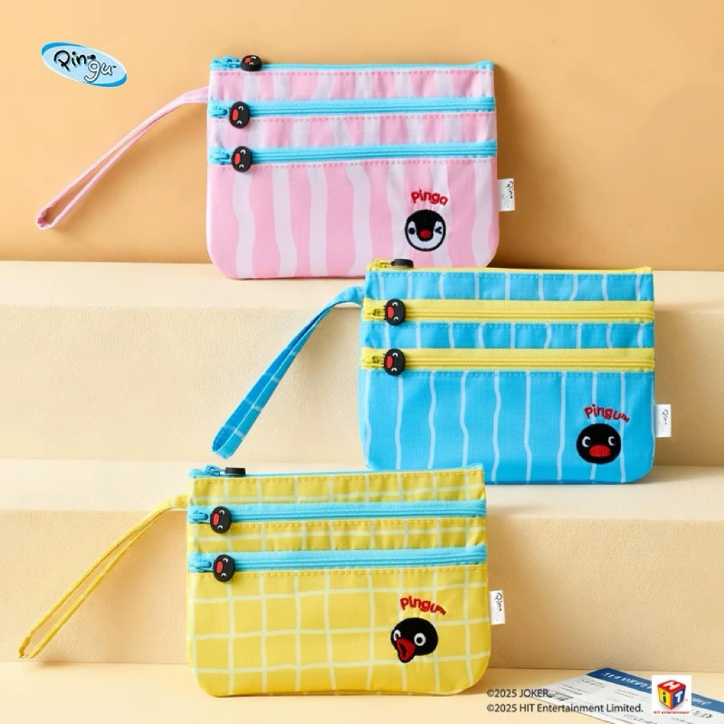 預購10～15天 Pingu拉鏈收納包/旅行包/多功能包 共三色