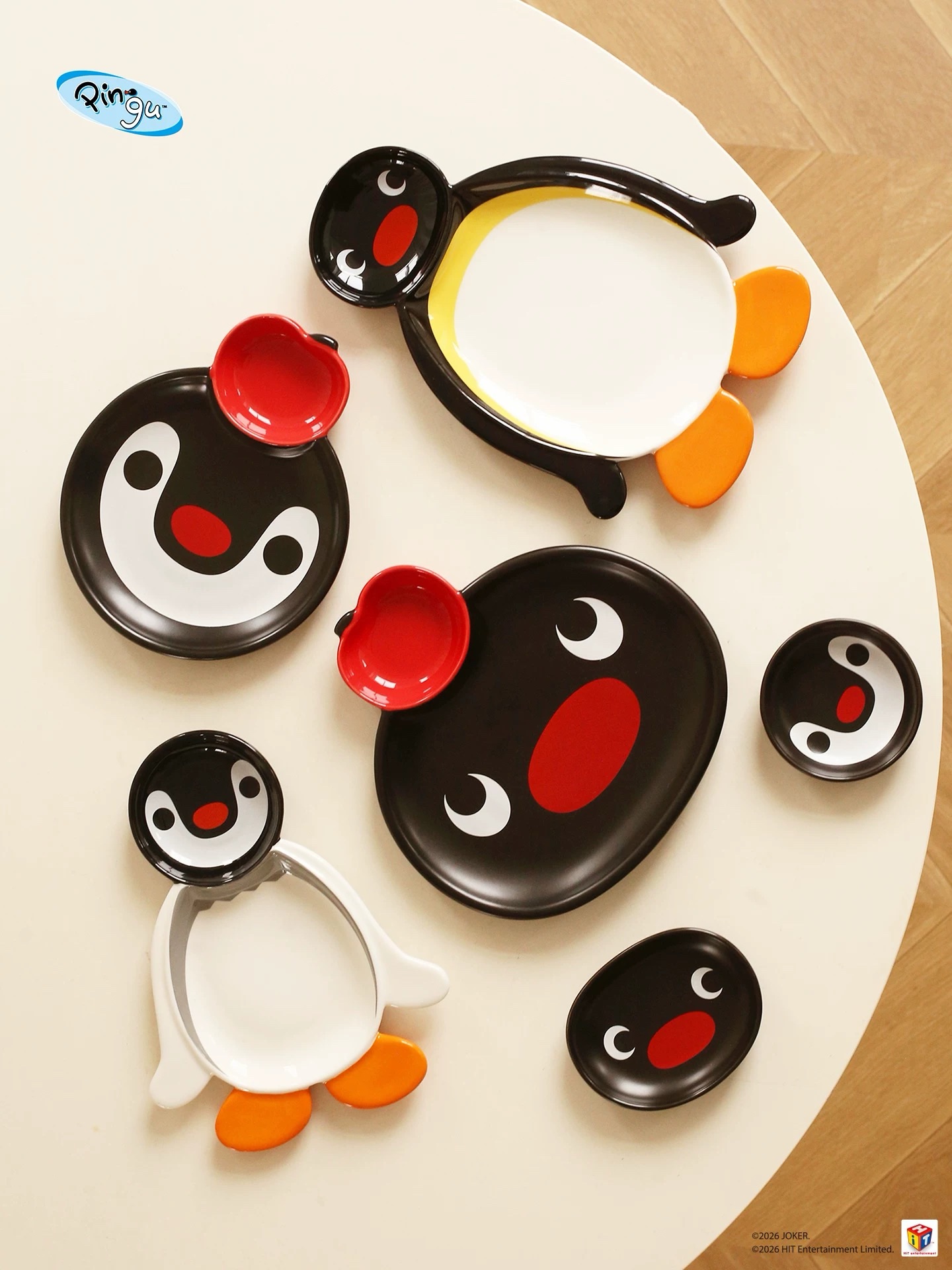 預購10～20天出貨 Pingu陶瓷餐具組
