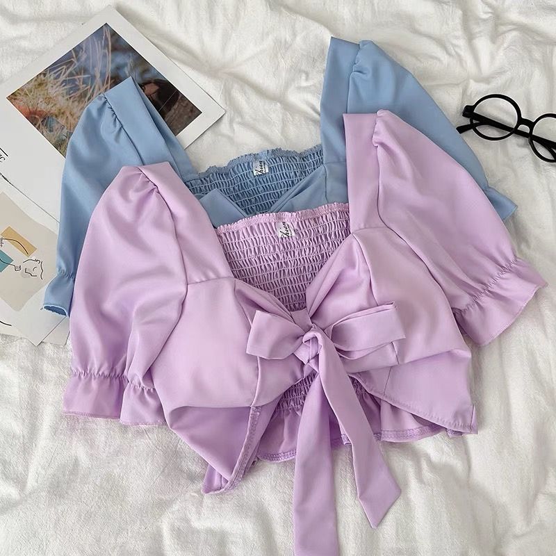 蝴蝶結短上衣