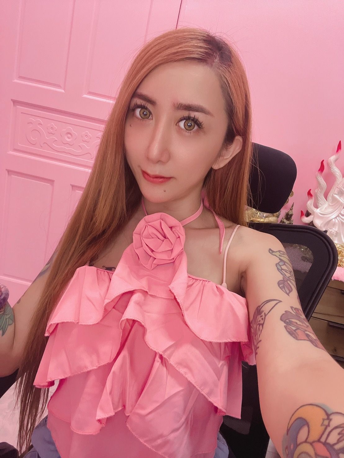 玫瑰花造型上衣