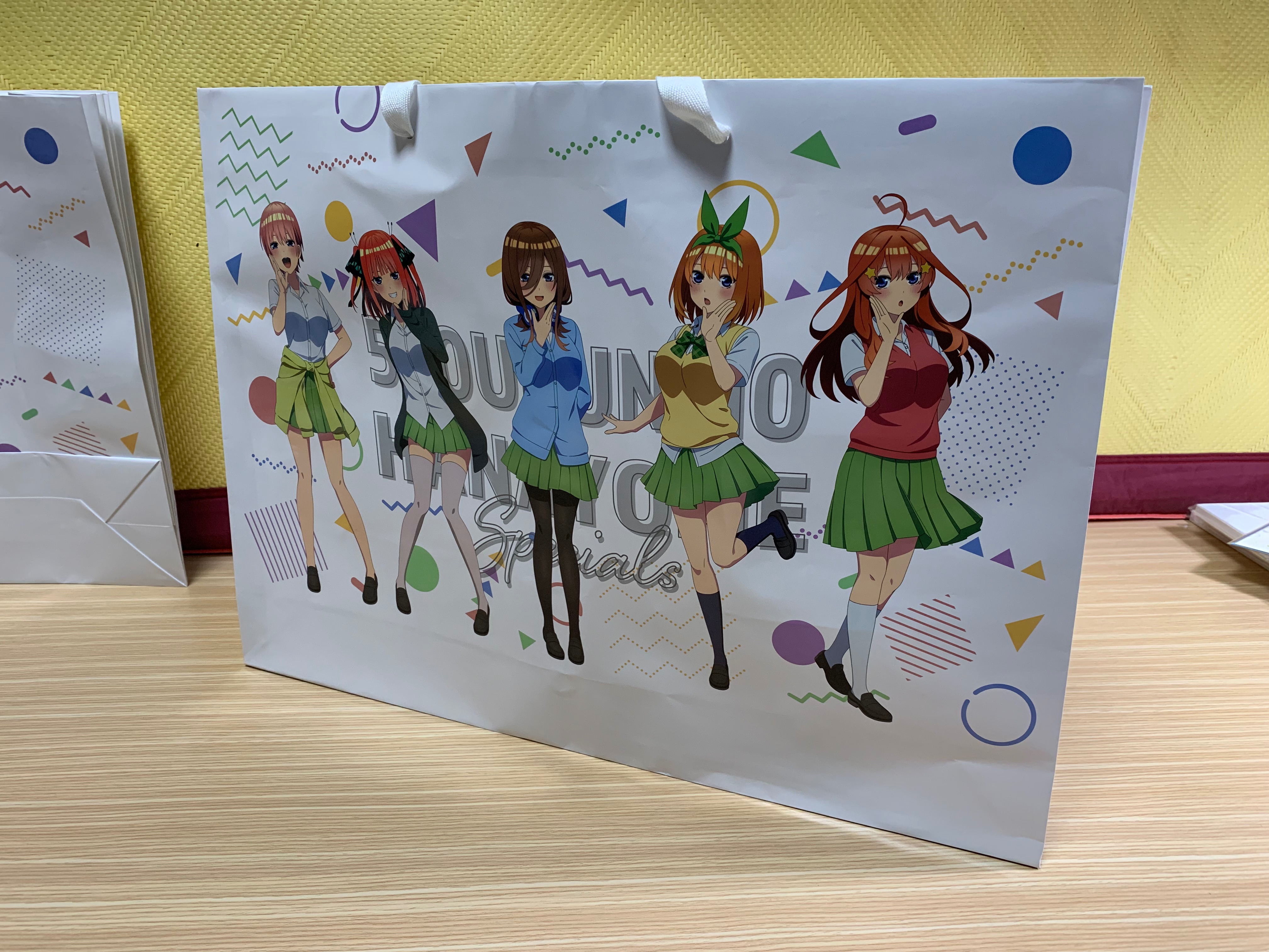 五等分的新娘展message 購物袋（請詳閱說明欄）