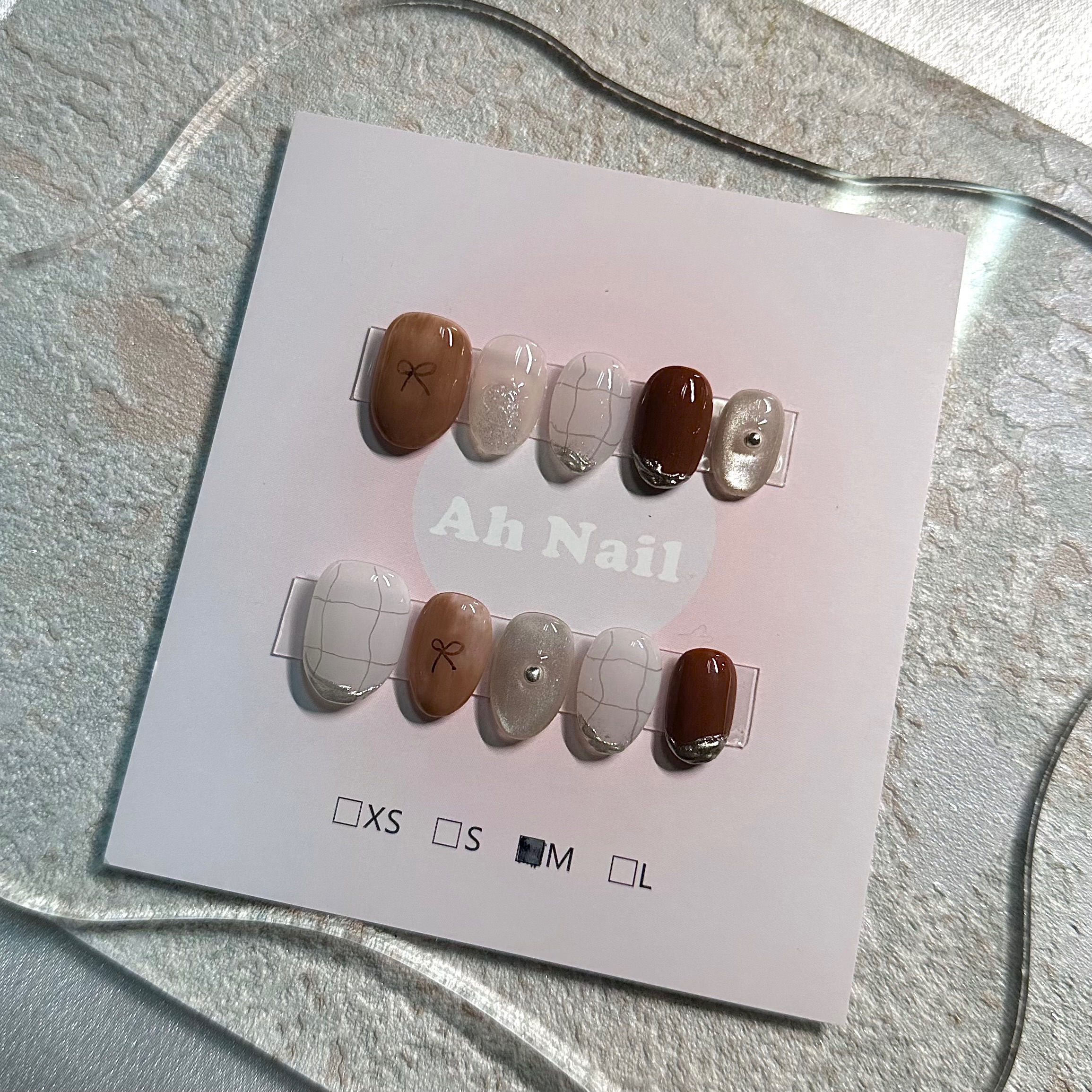 現貨 M 美拉德簡約美甲