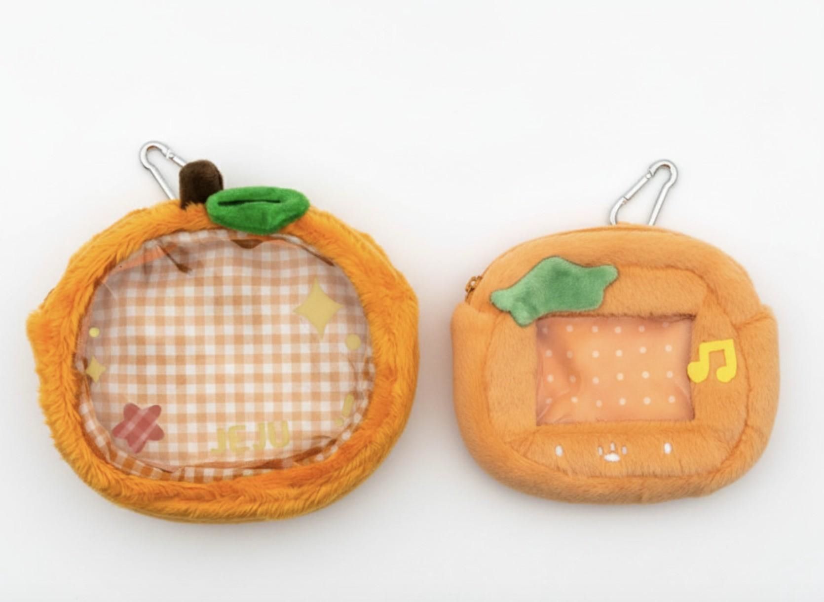 Jeju濟州島橘子迷你透明娃包吊飾