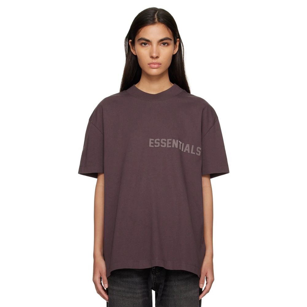 【賠本出清】Fear Of God Essentials 23SS 梅紫 女款 兒童可穿 短袖T恤 純棉 上衣 短T