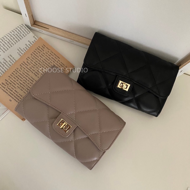 choose選品｜WOC包（M）菱格小羊皮肩背/手拿包