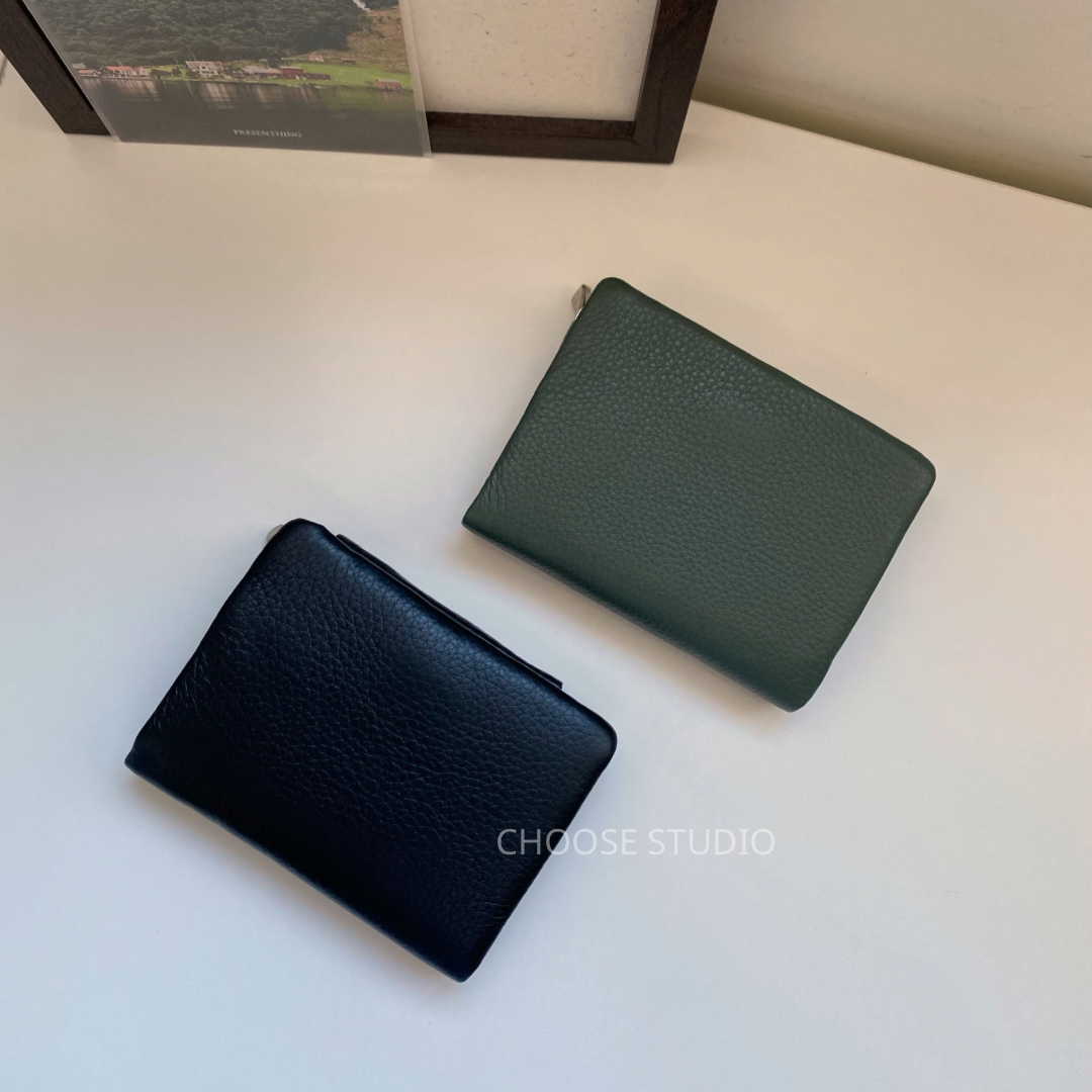 choose選品｜質感牛皮多功能短夾