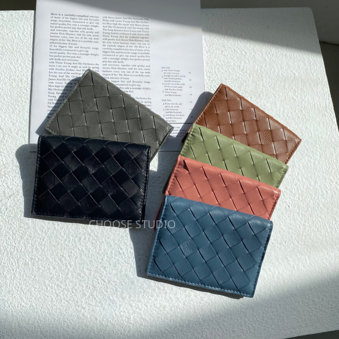 choose選品｜小羊皮編織卡夾