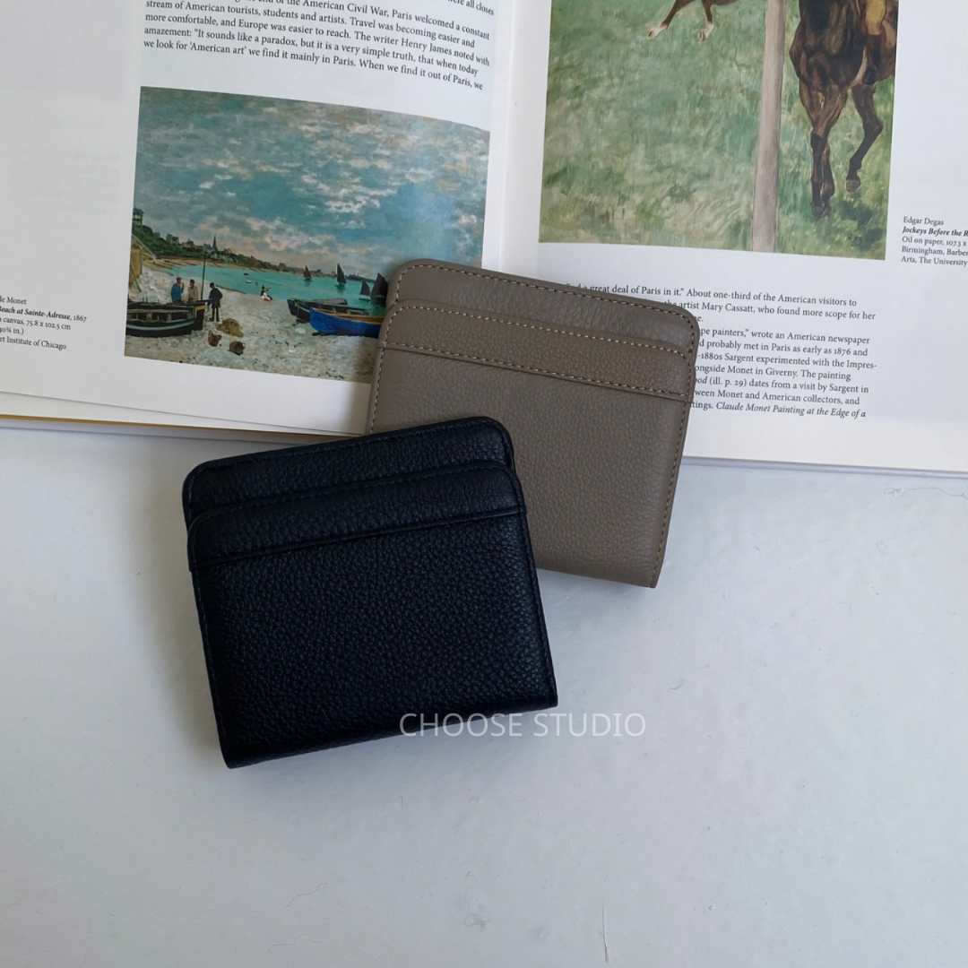 choose選品｜韓國真皮大零錢格短夾