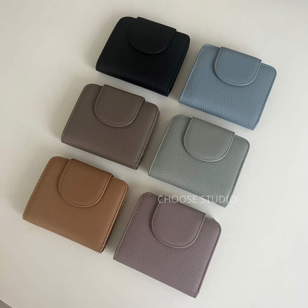 choose選品｜韓國拱形牛皮短夾