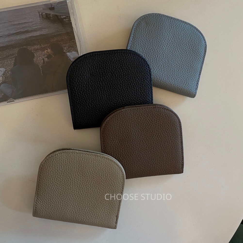 choose選品｜韓國設計款半月牛皮短夾