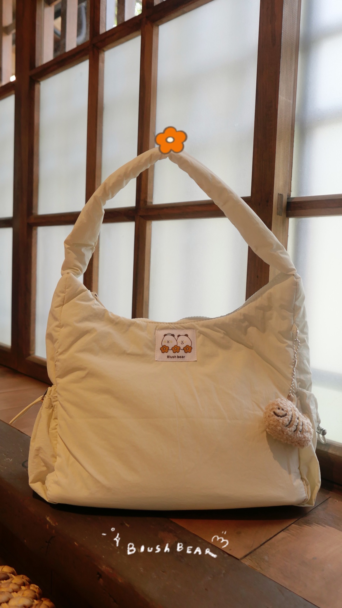 🐻‍❄️blush bear 單肩背花包包兩色