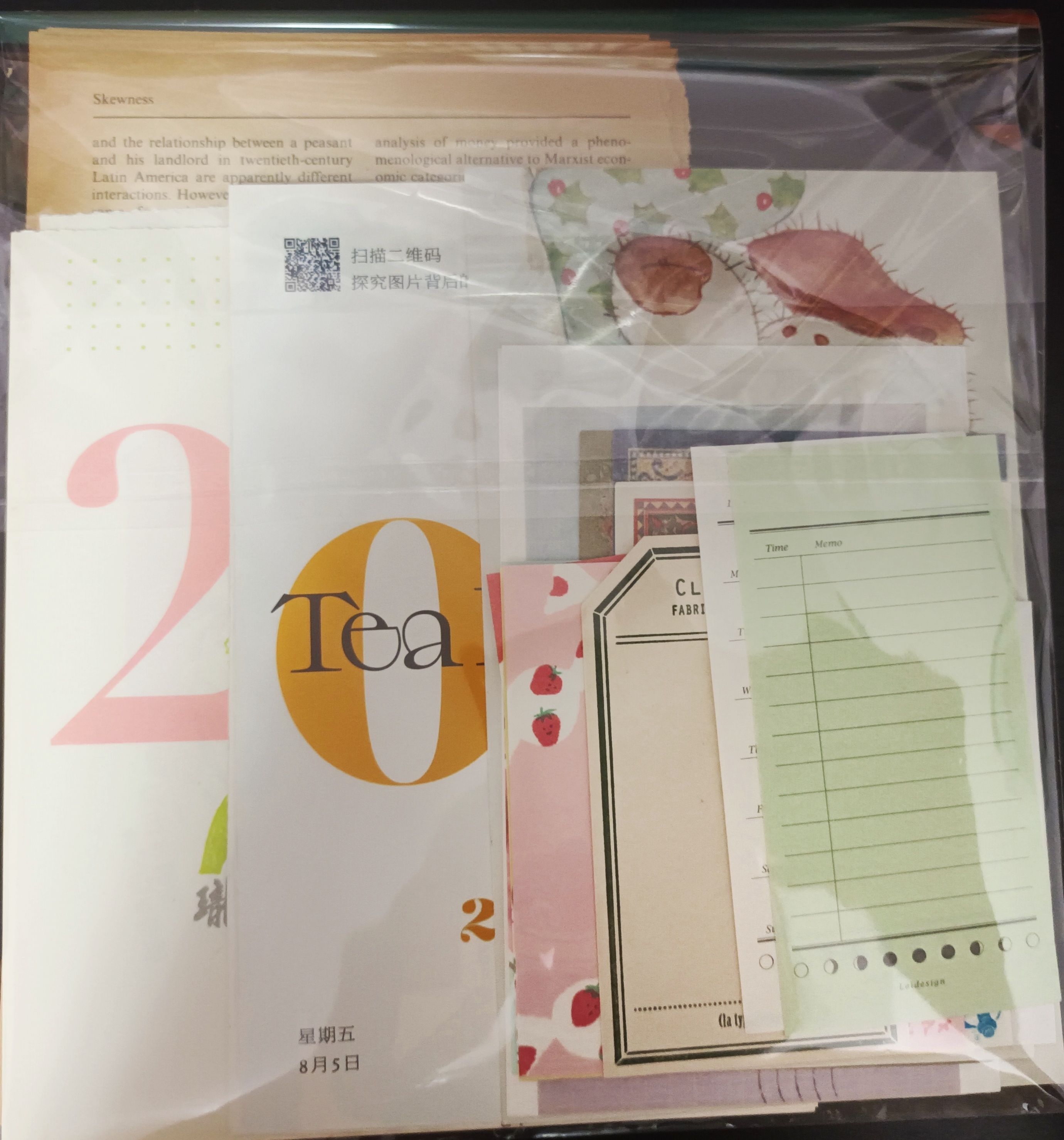 紙類素材紙包(配置請點說明)&古川便籤分裝