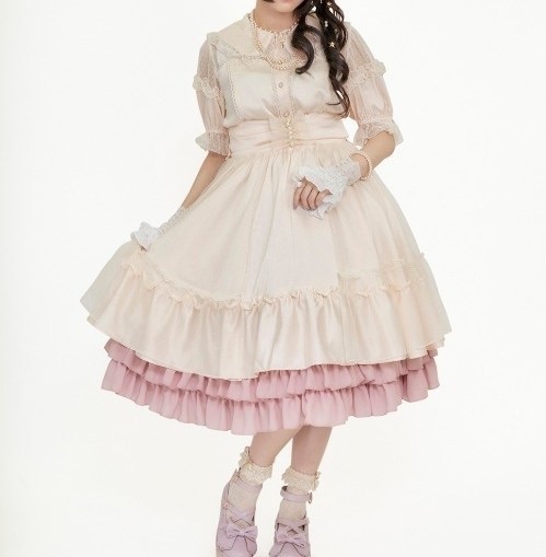 Axes femme kawaii コルセット風ティアードスカート