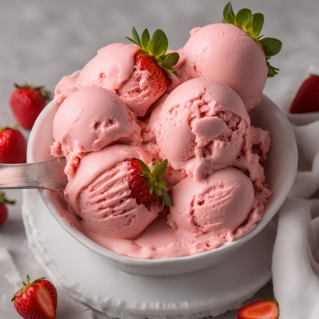 草莓牛奶義式冰淇淋.