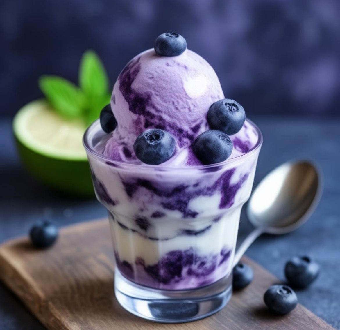 藍莓優格義式冰淇淋