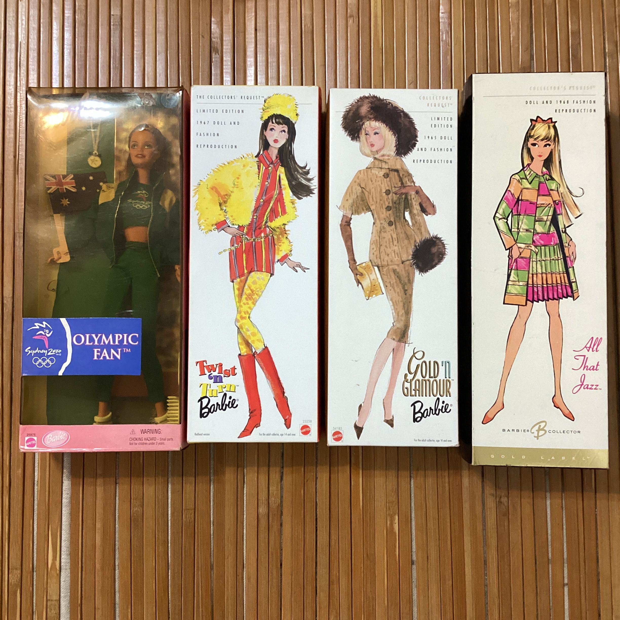 Barbie 限定 復刻芭比4件