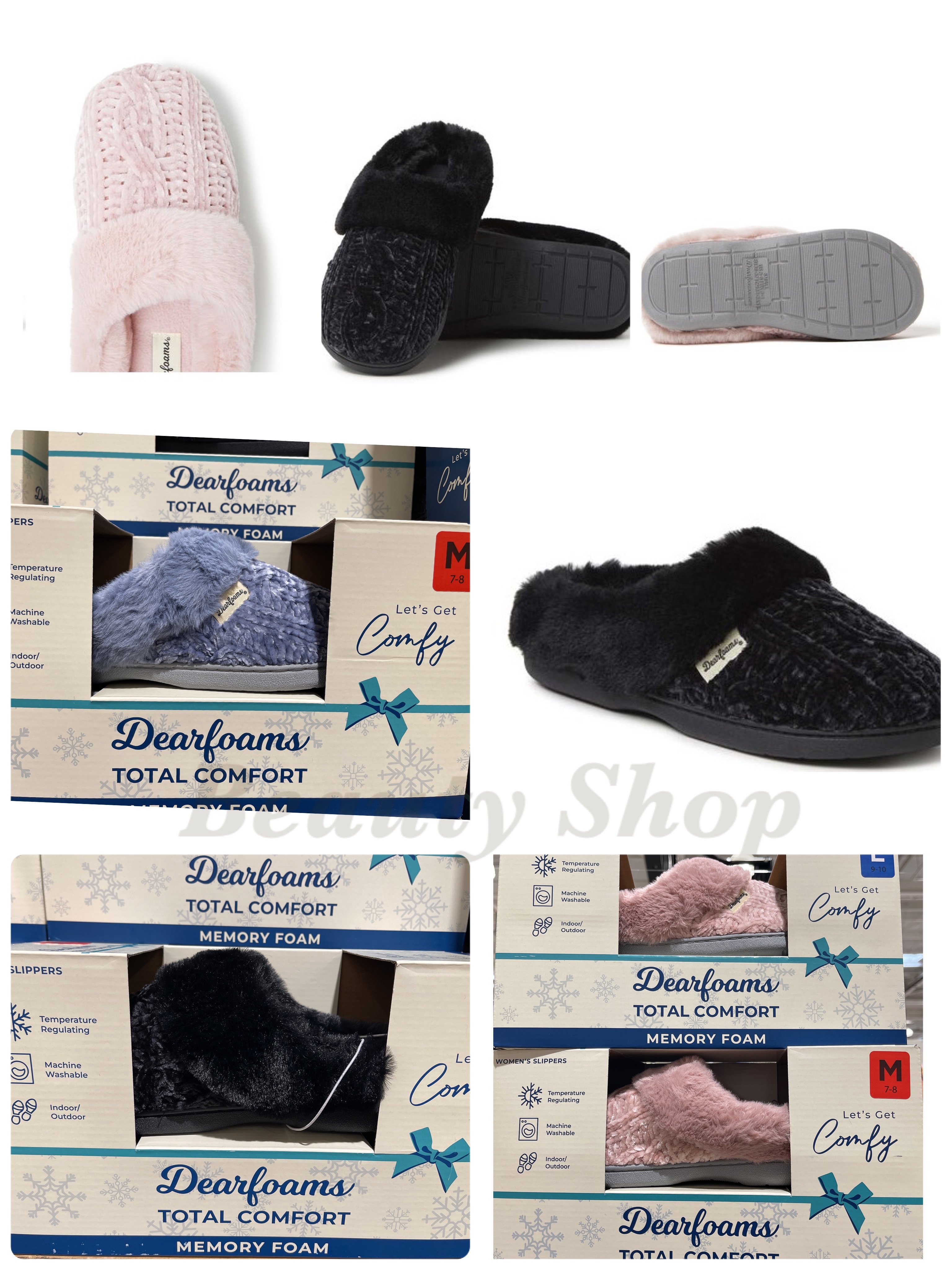 [✈️🇯🇵日本Costco限量代購］Dearfoams 毛毛舒適半拖