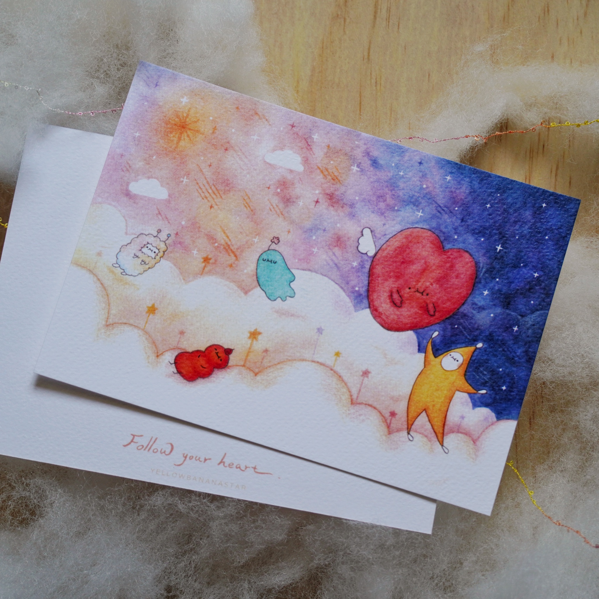 ✦ Follow your heart ✦ 明信片