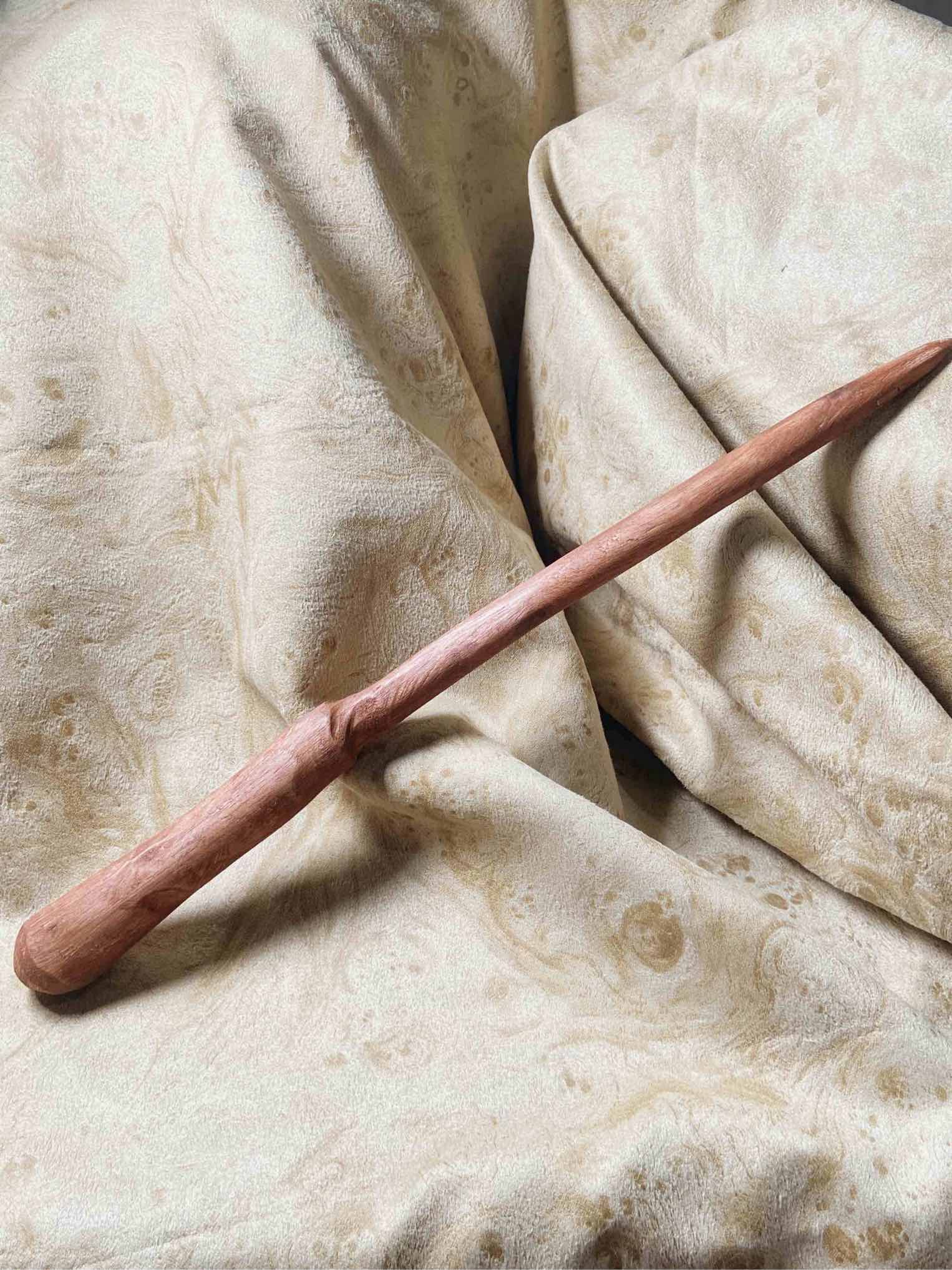 限量手工檜木魔杖-30.5cm.未鑲