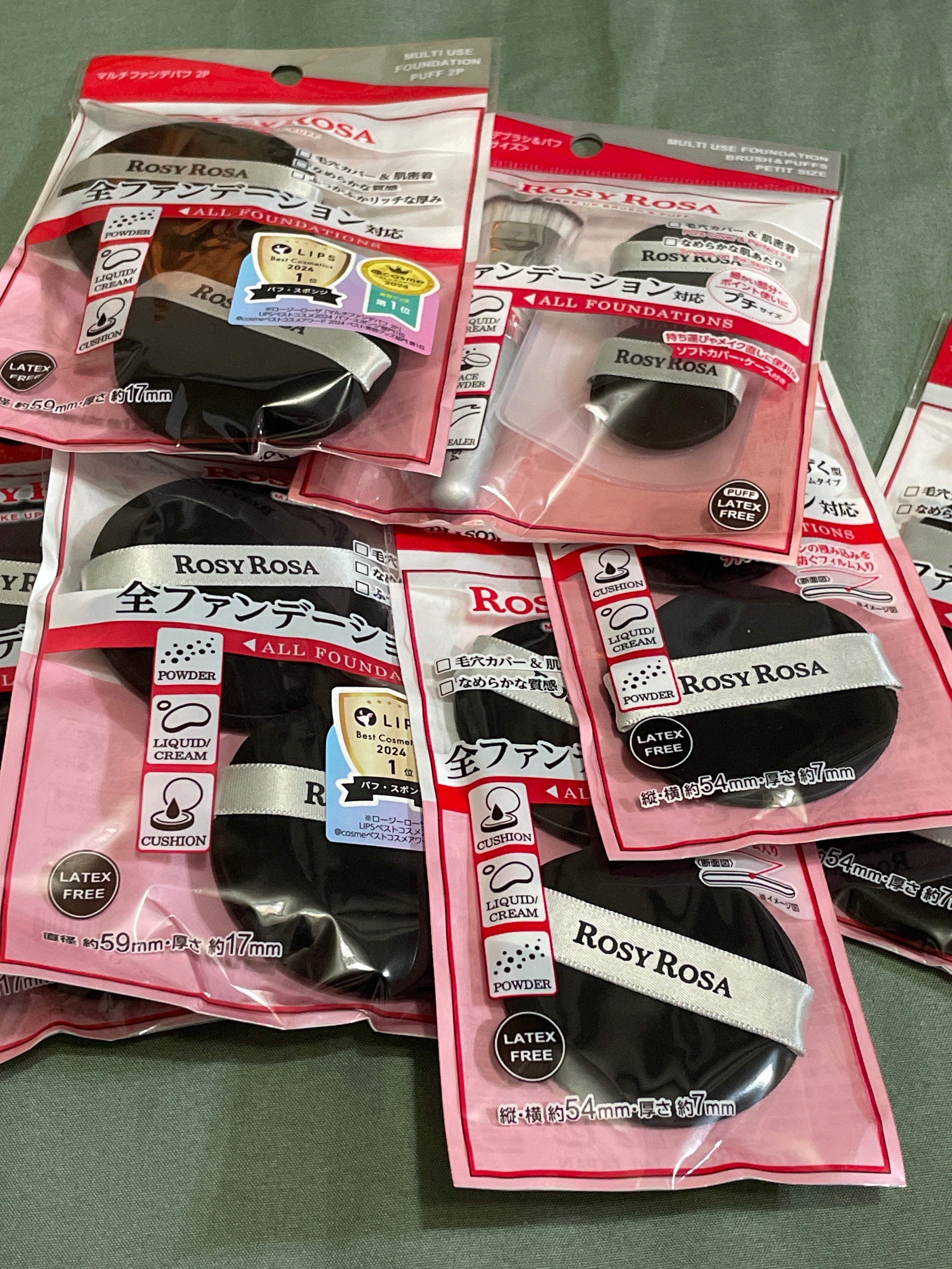 ROSY ROSA粉撲、刷具