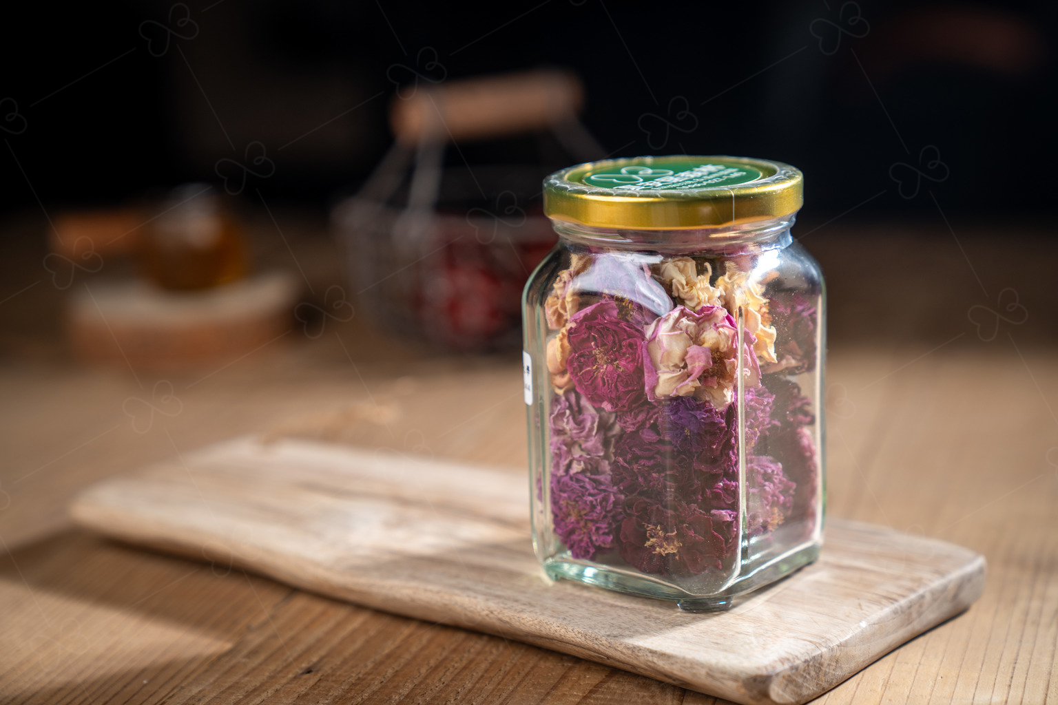 【夏安居森林農場】有機轉型期整朵乾燥玫瑰花茶｜TAIWAN Natural edible Rose Te