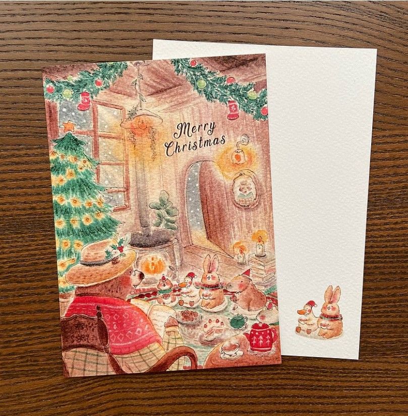 插畫明信片_耶誕系列