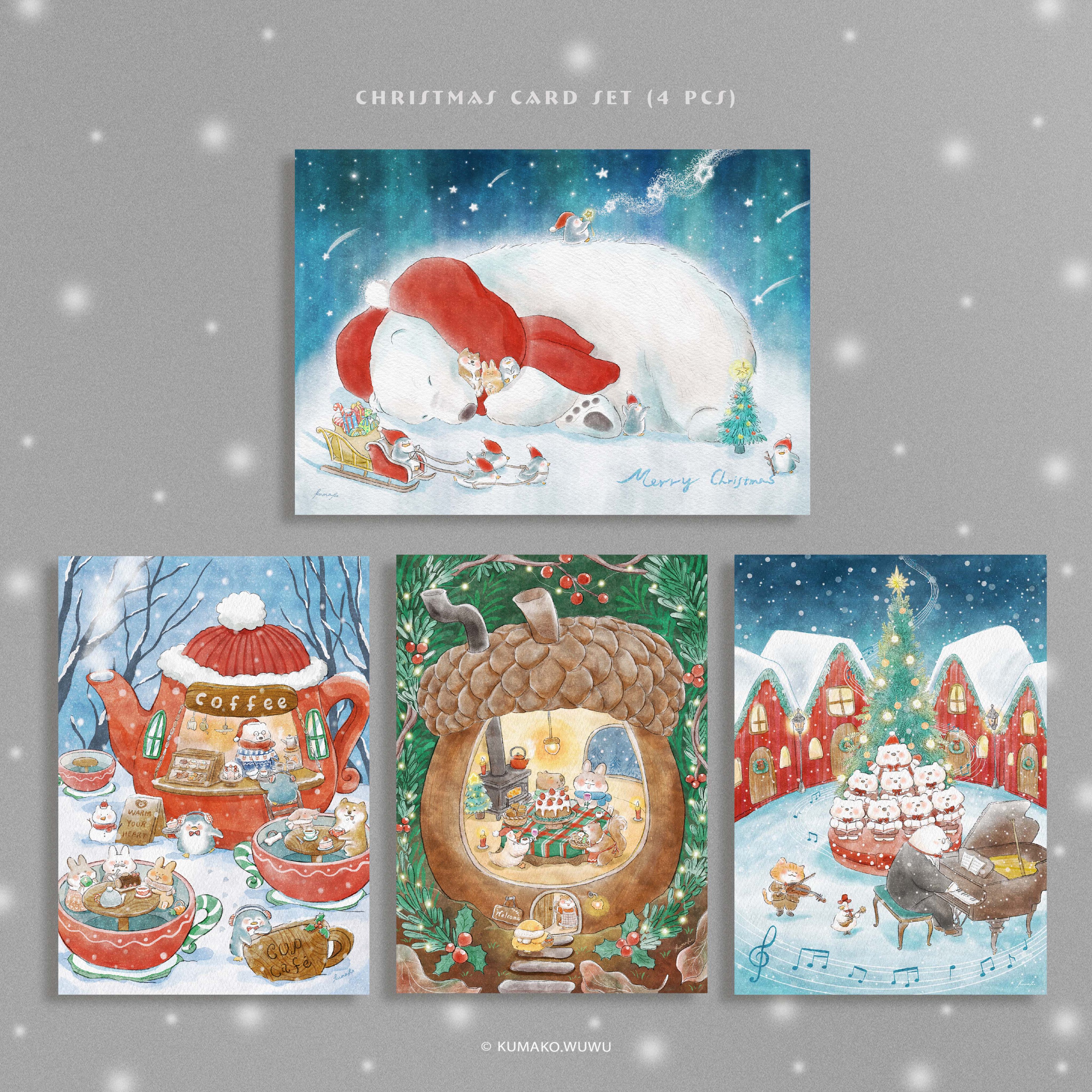 聖誕明信片《耶誕四重奏·冬日旅途篇》