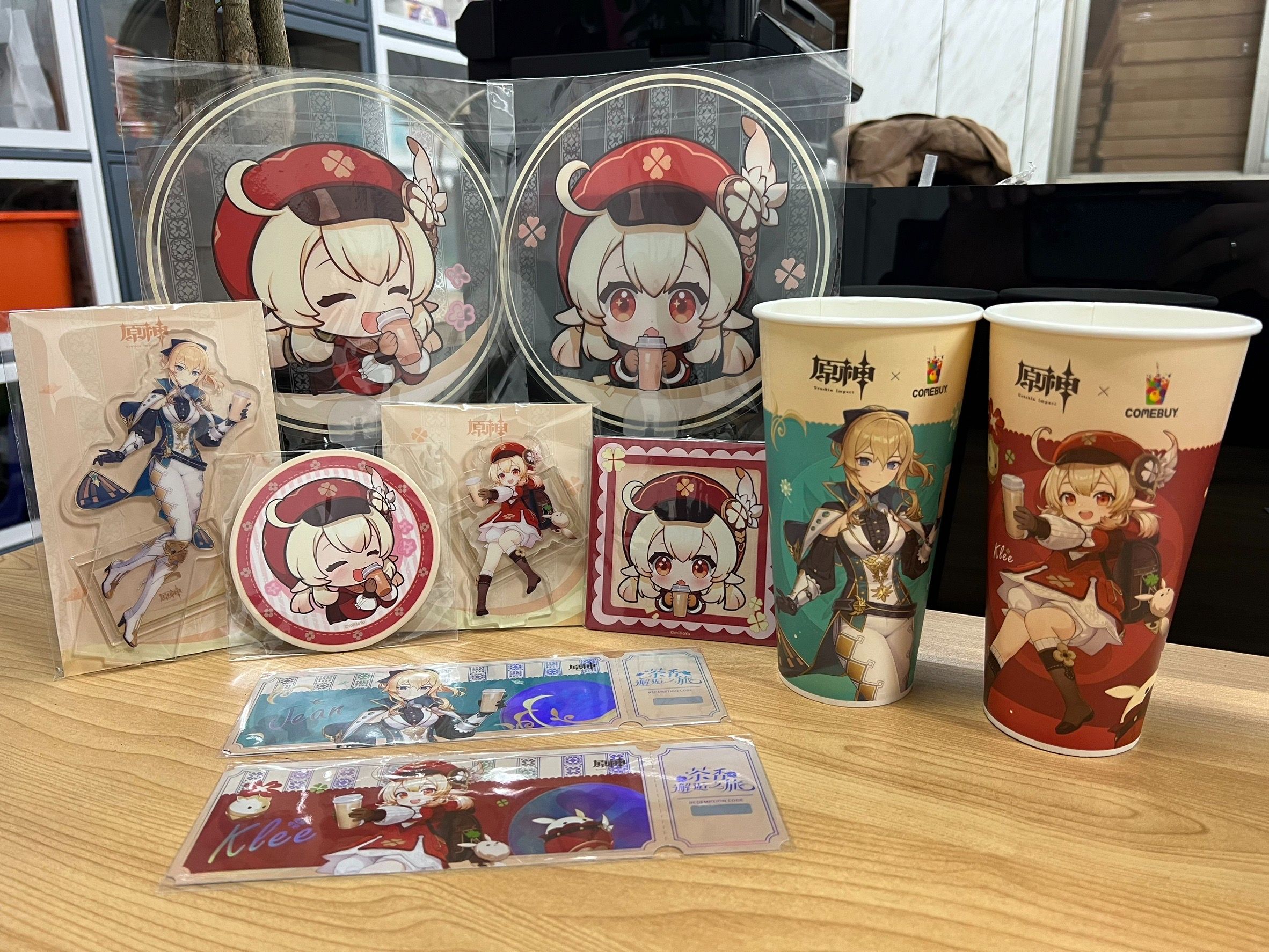 【ComeBuy聯名-原神茶香邂逅之旅聯名周邊】（可莉、琴）
