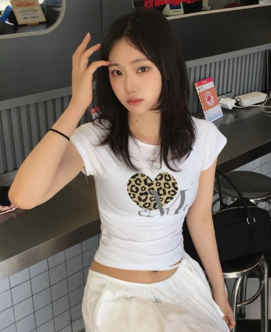 MUCENT 爆款愛心豹紋ＴSIERRA LEOPARD HEART HALF T UNISEX