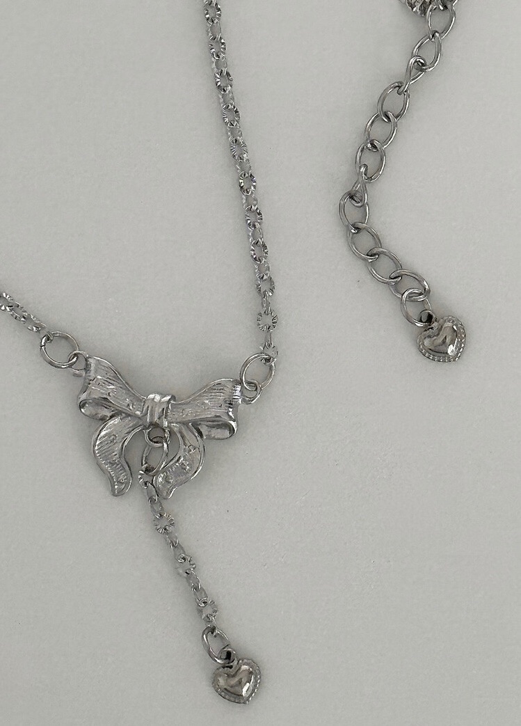 鄭雅賢/JIWOO同款 lace ribbon necklace