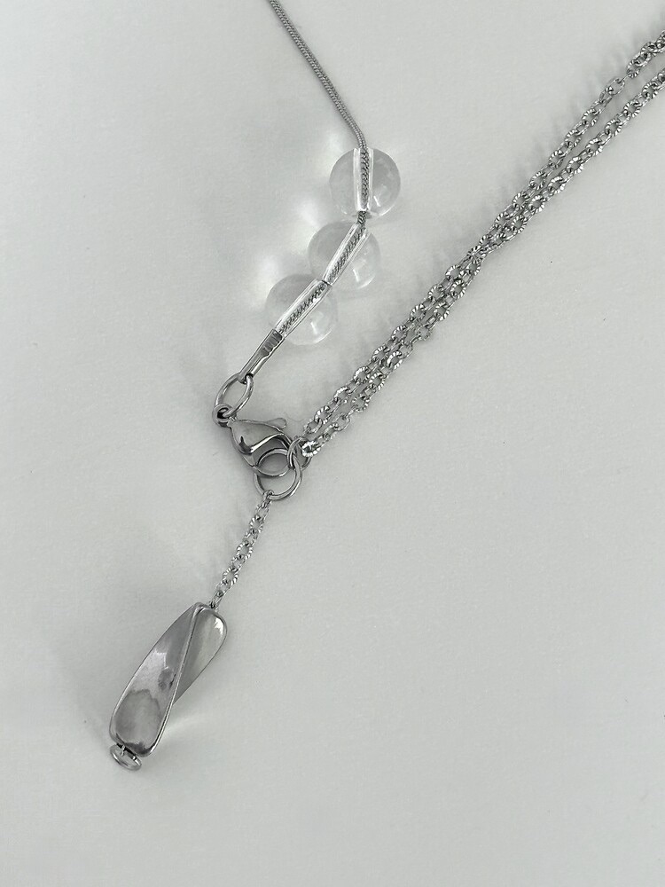 Ofuse aqua necklace（clear）