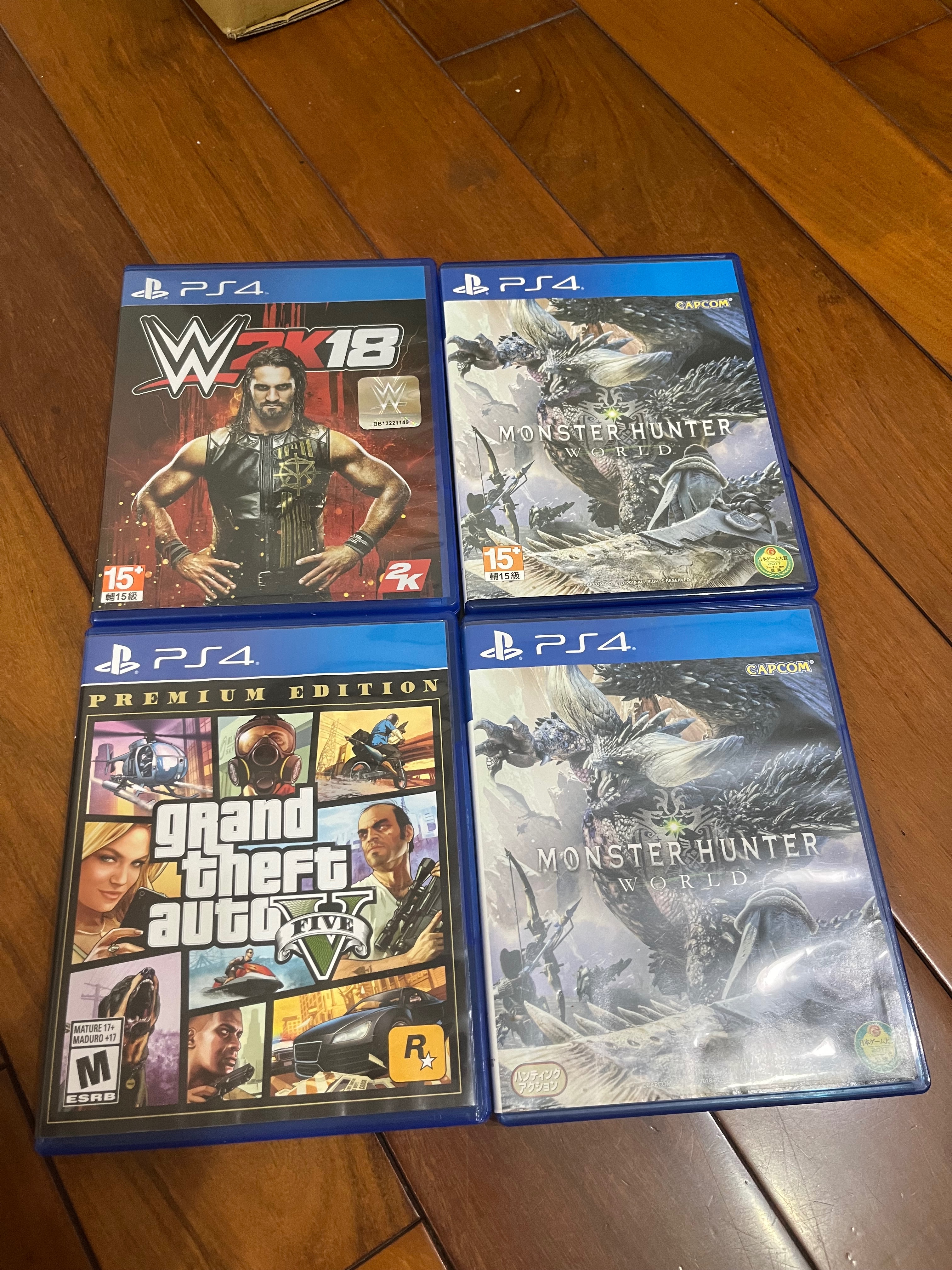 ps4遊戲片x5 + p5原廠護蓋
