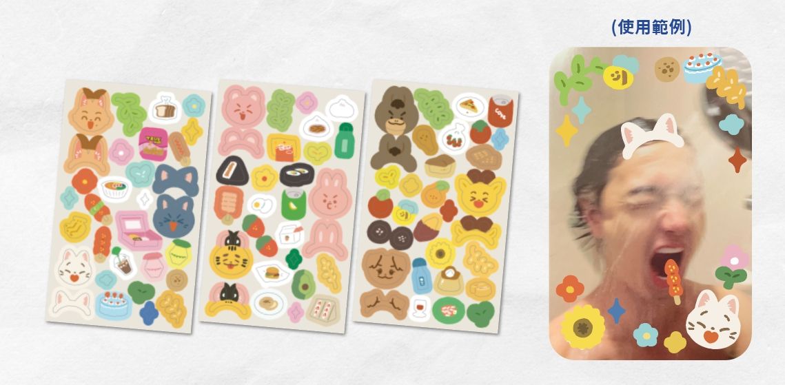 小動物咕卡貼紙