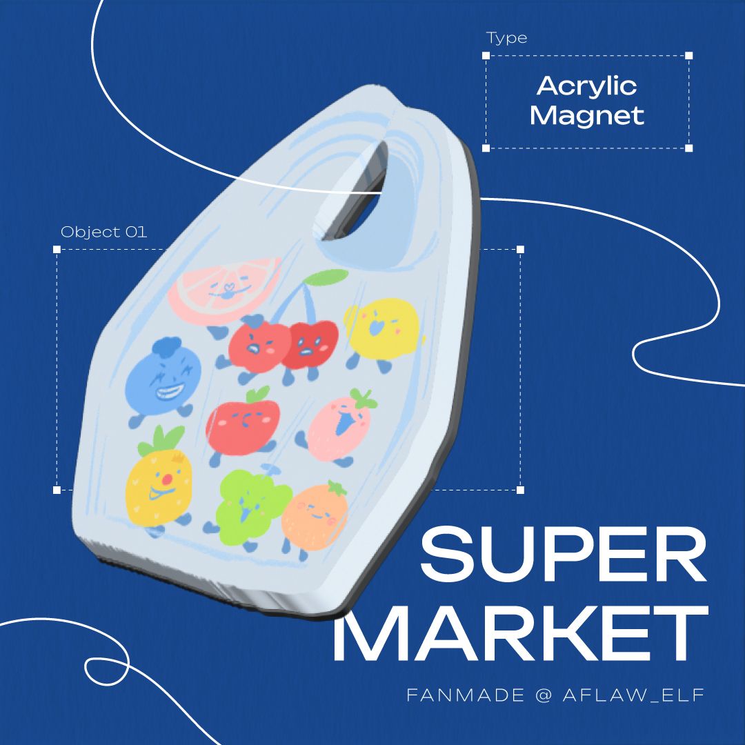 [ SUPER MARKET ] 壓克力磁鐵
