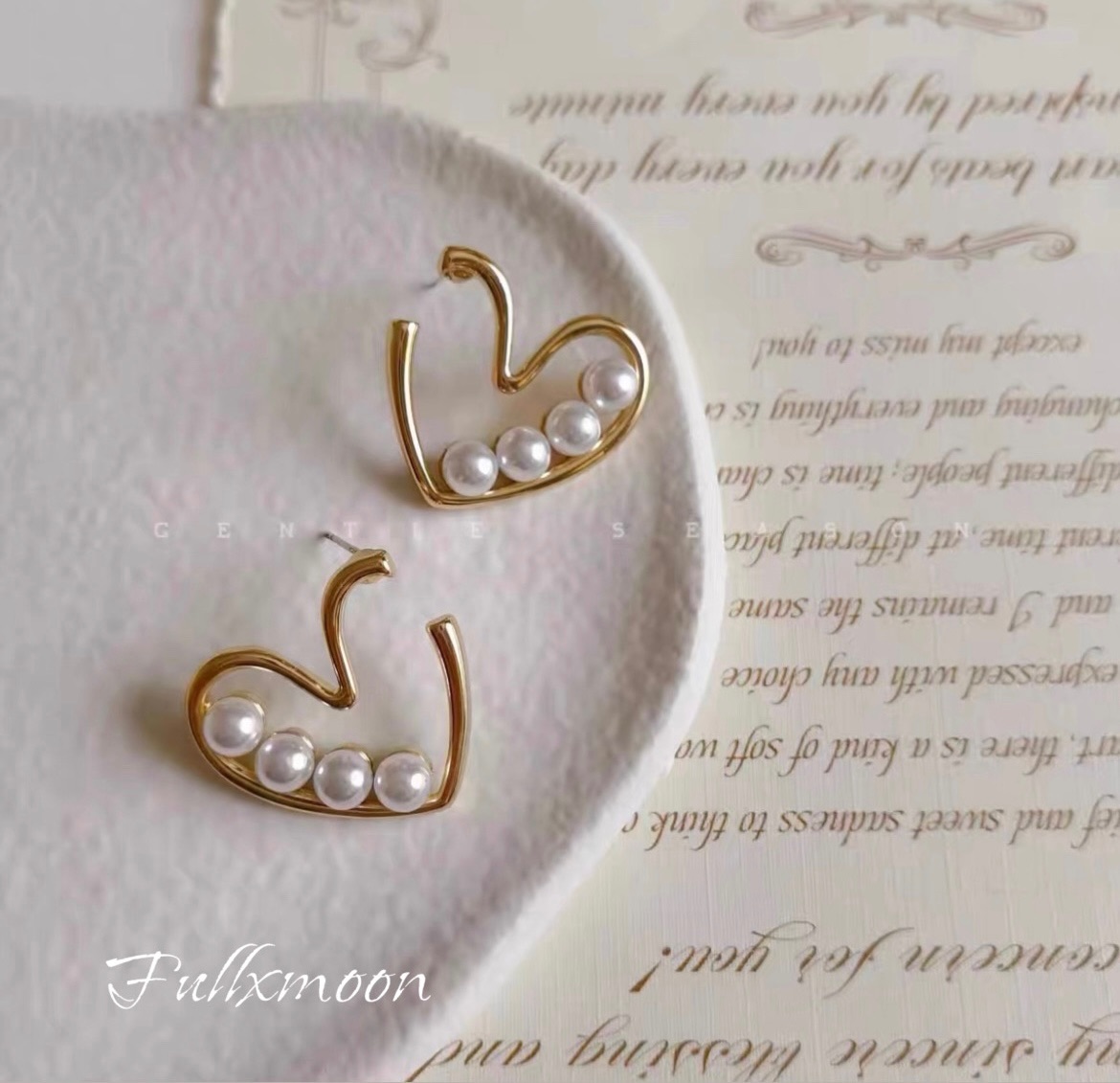 Fullxmoon_心型珍珠設計款（聖誕新品）