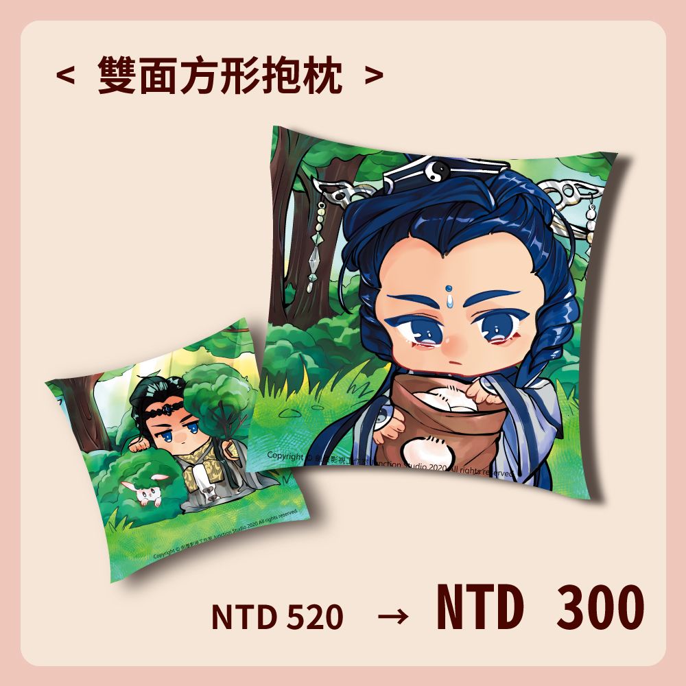 雙面方形抱枕