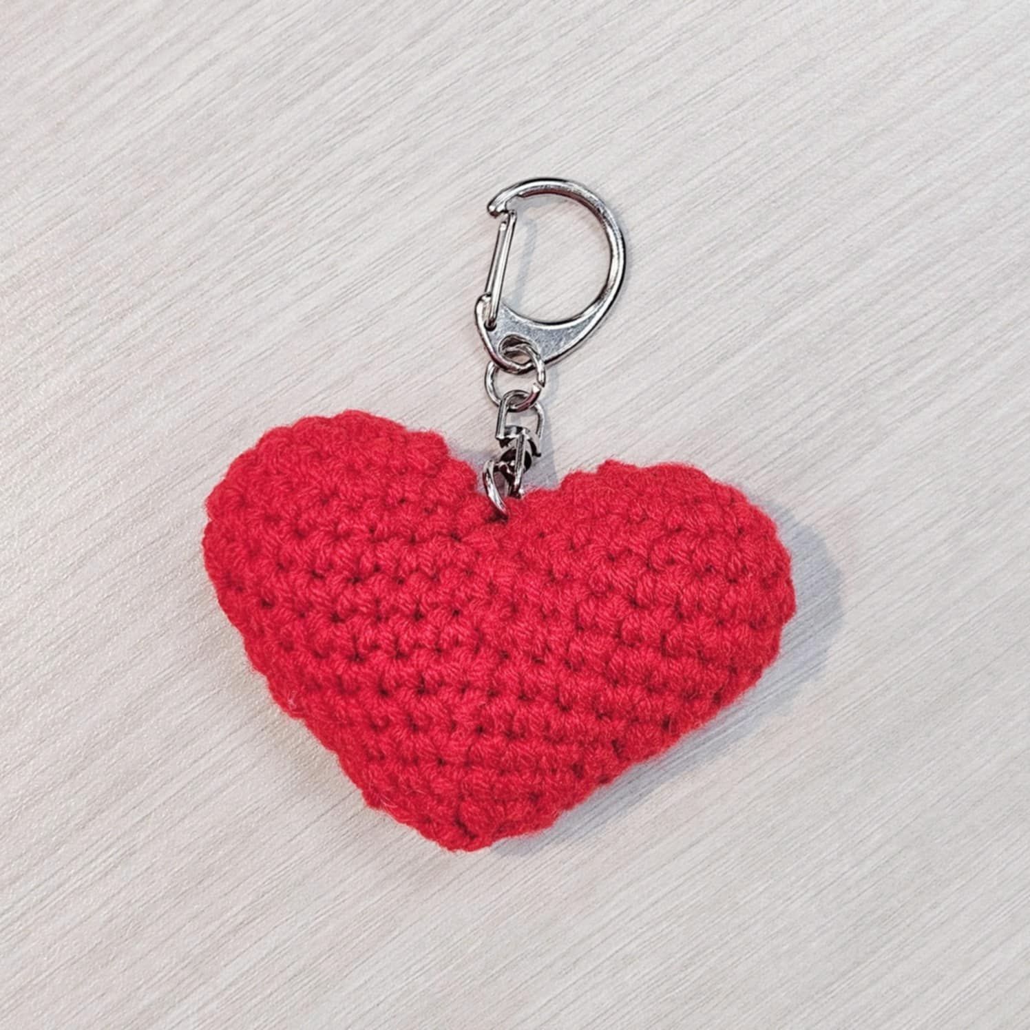 情人節禮物手織愛心吊飾1入